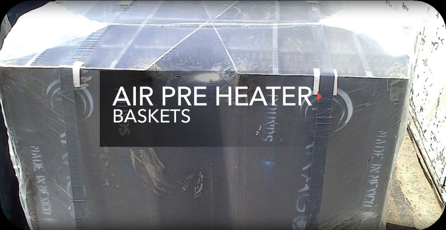 Air pre-heater baskets installed